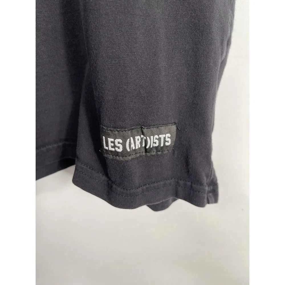 CLUB LES(ART)ISTS Men's‎ Medium Black Round Neck Short Sleeve T-Shirt - Picture 4 of 7
